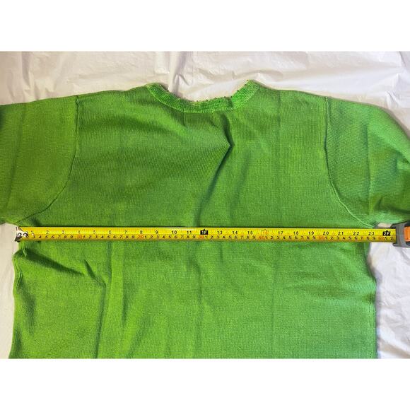 Quacker Factory Green Christmas V-Neck Sweater - Sequin Santa Claus - 1X - NEW - Picture 14 of 16